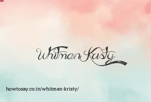 Whitman Kristy