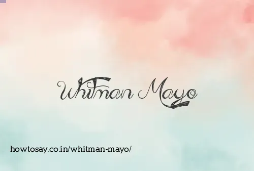 Whitman Mayo