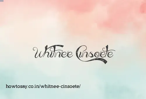 Whitnee Cinsoete