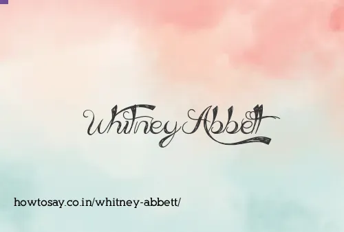Whitney Abbett