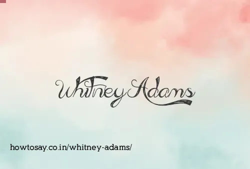 Whitney Adams
