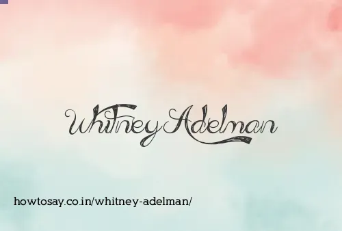 Whitney Adelman