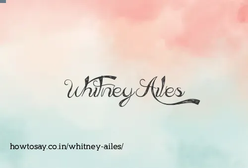 Whitney Ailes