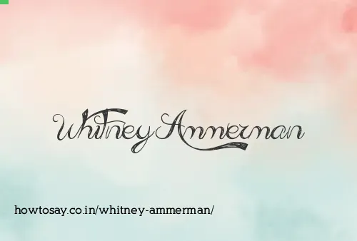 Whitney Ammerman