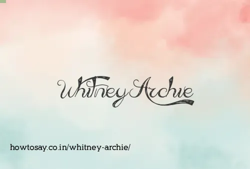 Whitney Archie