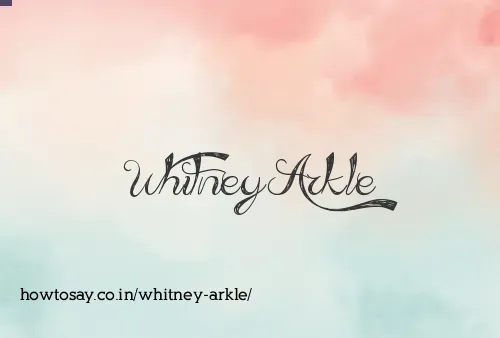 Whitney Arkle