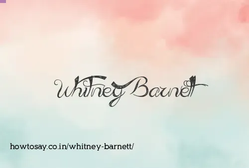 Whitney Barnett