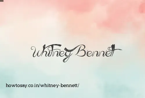 Whitney Bennett