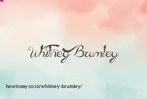 Whitney Brumley