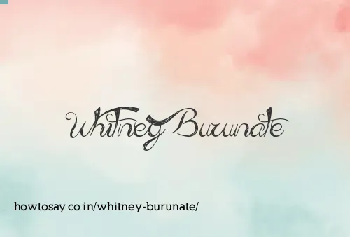 Whitney Burunate