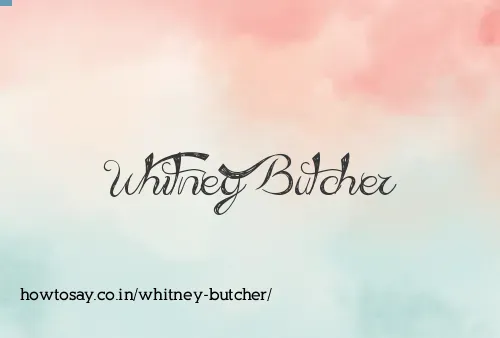 Whitney Butcher