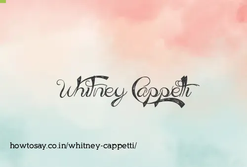 Whitney Cappetti