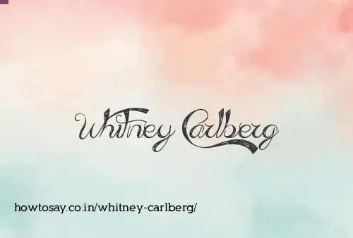 Whitney Carlberg