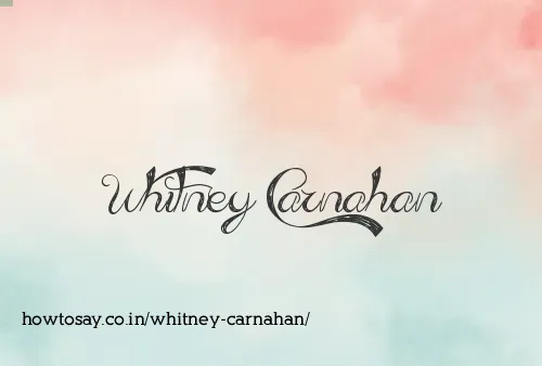 Whitney Carnahan