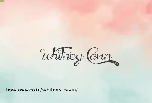 Whitney Cavin