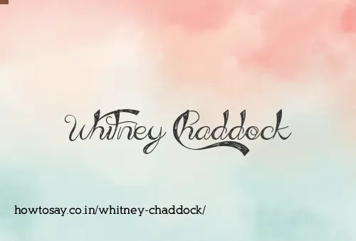 Whitney Chaddock