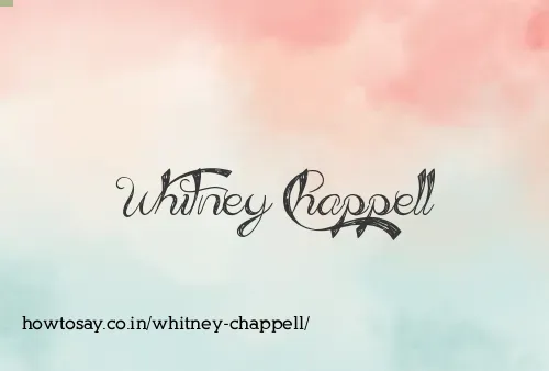 Whitney Chappell