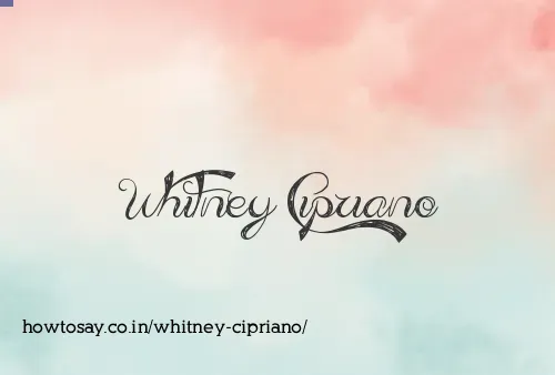 Whitney Cipriano
