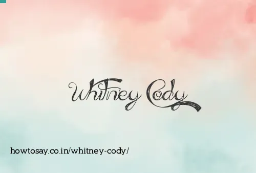 Whitney Cody