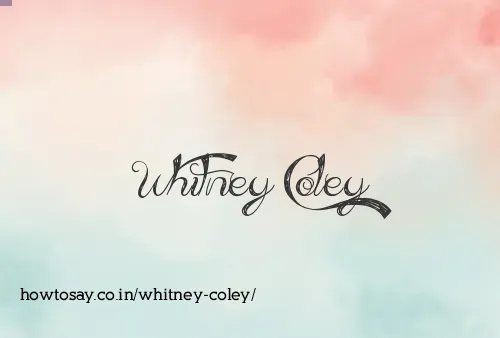Whitney Coley