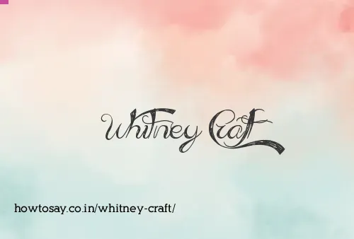 Whitney Craft