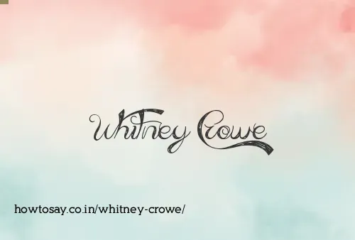 Whitney Crowe