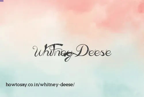 Whitney Deese