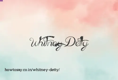 Whitney Detty