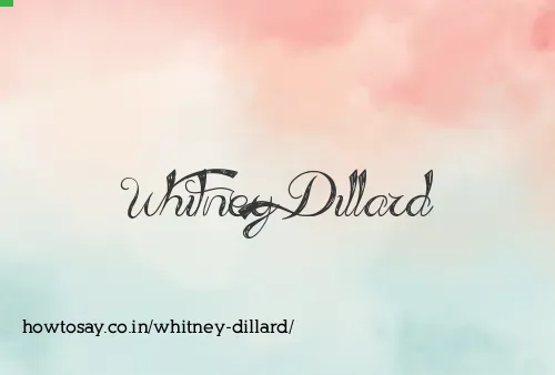 Whitney Dillard