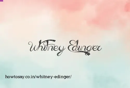 Whitney Edinger