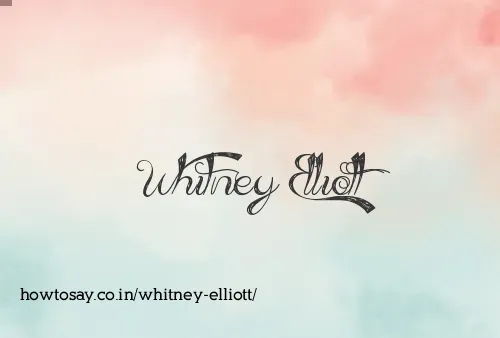 Whitney Elliott