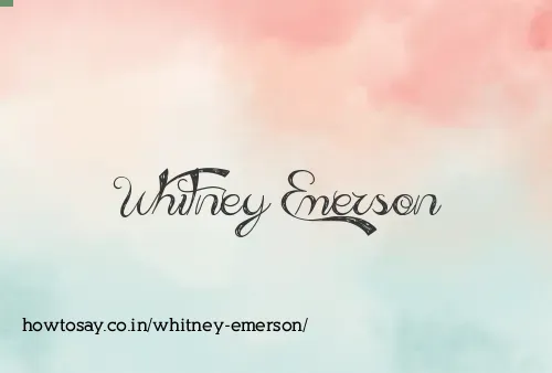 Whitney Emerson