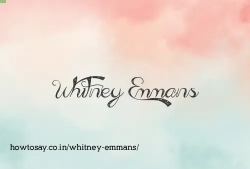 Whitney Emmans