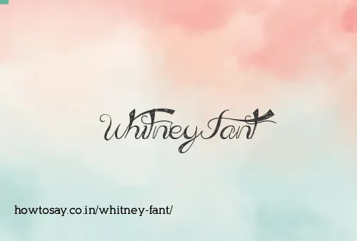 Whitney Fant