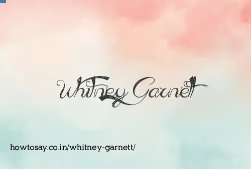 Whitney Garnett