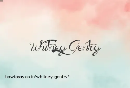 Whitney Gentry
