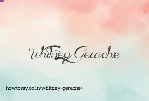 Whitney Gerache