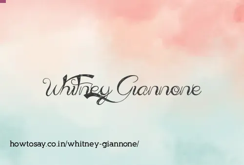 Whitney Giannone