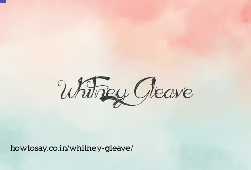 Whitney Gleave