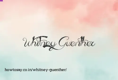 Whitney Guenther