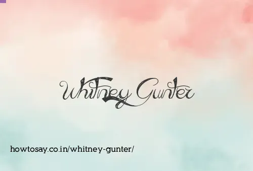 Whitney Gunter