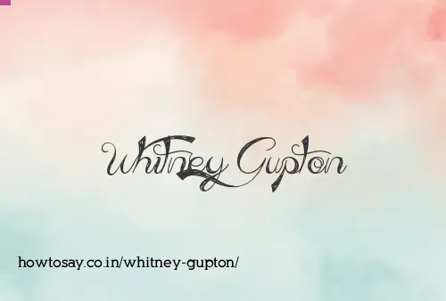 Whitney Gupton