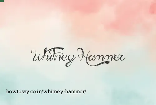 Whitney Hammer