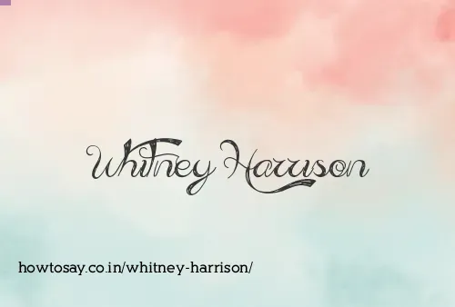 Whitney Harrison