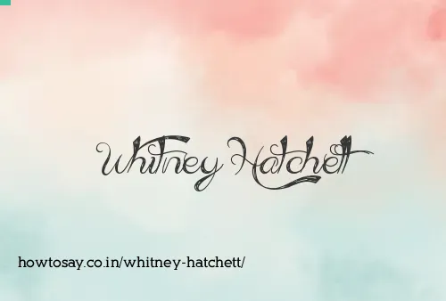Whitney Hatchett