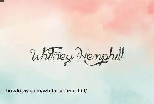 Whitney Hemphill