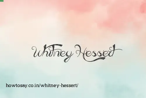 Whitney Hessert