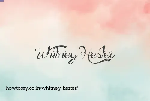 Whitney Hester