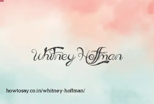 Whitney Hoffman