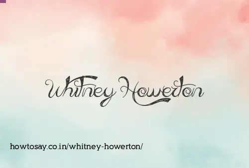 Whitney Howerton